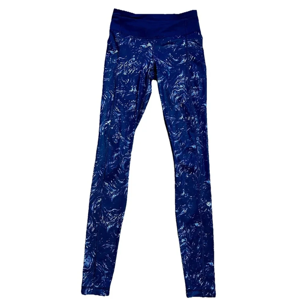 Lululemon Speed Up Arsenal Ambient Swirl Leggings Yoga Workout Pants Sz XS